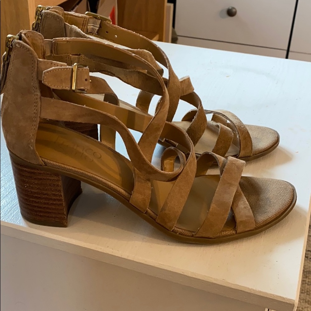 Strappy Suede Sandals